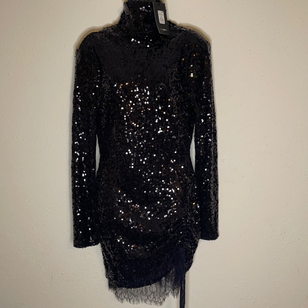 Fashion nova, black party dress, extra large, new with tags